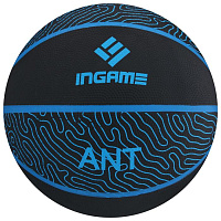 Мяч баск. INGAME Ant №7 чёрно-синий